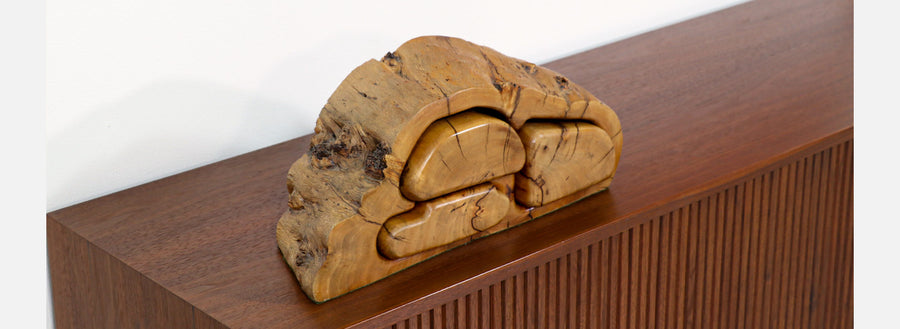 Vintage Carved Trinket Puzzle Jewelry Box
