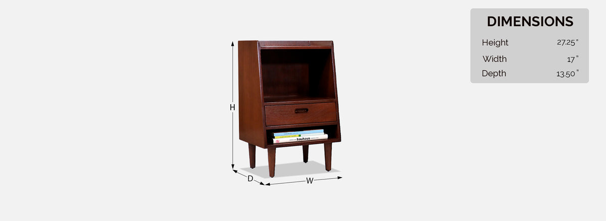 Edward J. Wormley Night Stands with Bookshelves for Dunbar