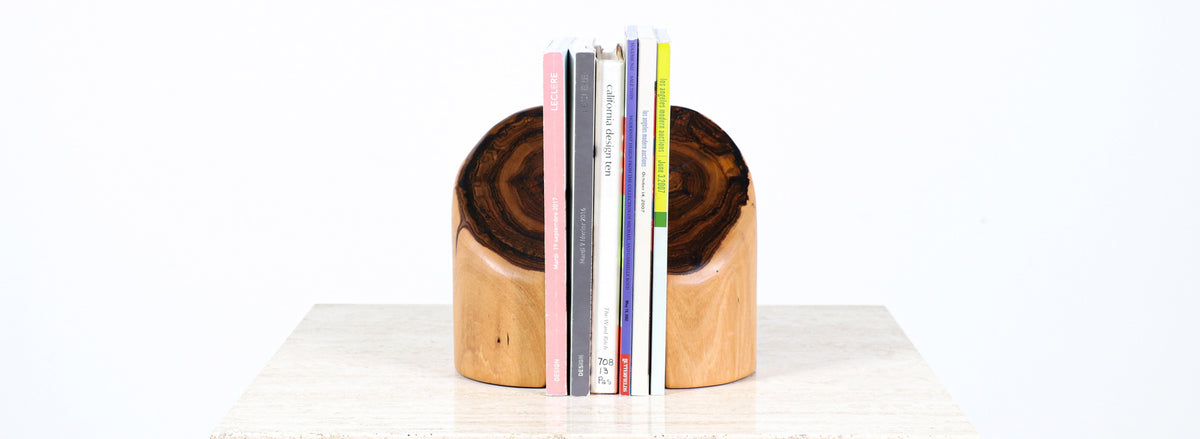 Don Shoemaker Sculpted Rosewood Bookends for Señal Furniture