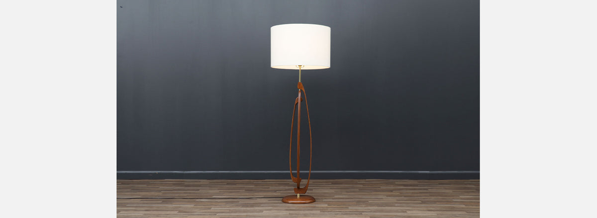 Mid-century Modern Floor Lamp for Roller Lamp Co