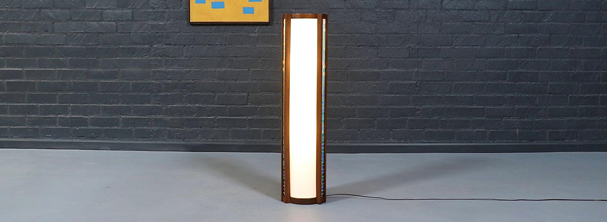 John Keal Mosaic Tile Floor Lamp for Modeline of CA