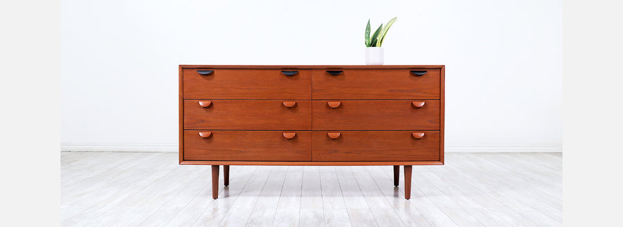 Danish Modern 6-Drawer Teak Dresser