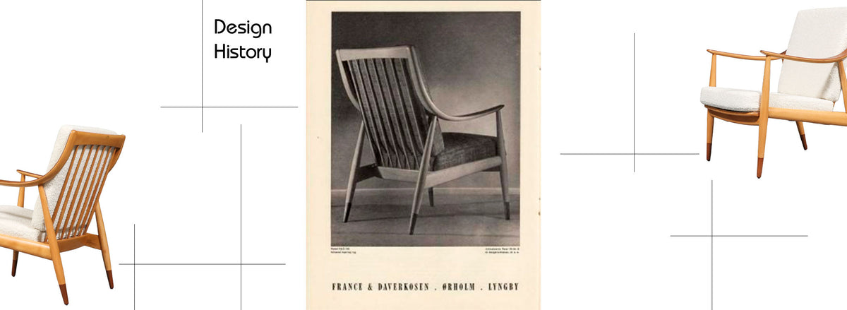 Peter Hvidt Model FD-146 Teak & Birch Lounge Chair