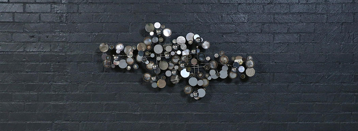 Vintage Californian Modern "Raindrop" Chrome Sculpture by Curtis Jere