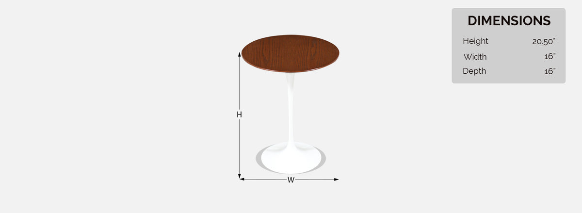 Vintage Eero Saarinen Tulip Side Table for Knoll