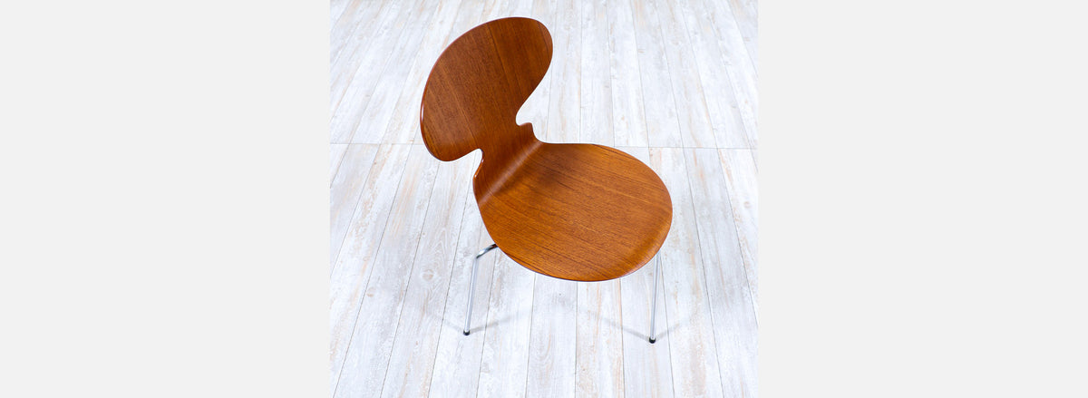 Arne Jacobsen "Ant" Model-3100 Teak Chairs for Fritz Hansen