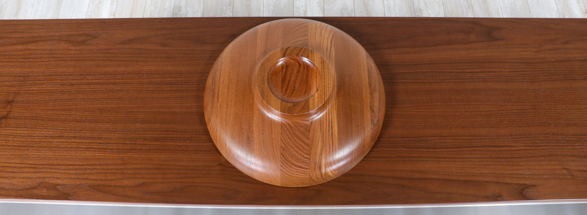 Henning Koppel Large Teak Bowl for Georg Jensen 