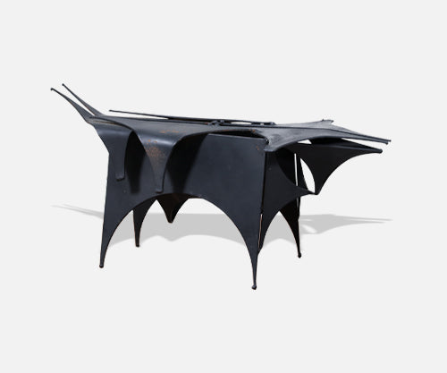 Mid-Century Modern Abstract Metal Bull Sculpture