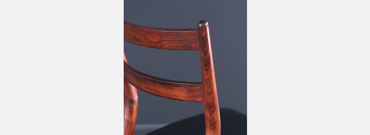 Helge Sibast Model-59 Rosewood & Leather Dining Chairs for Sibast Mobler